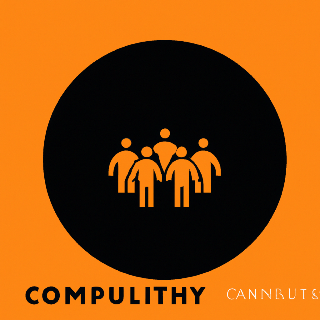 Minimal community icon for people circle